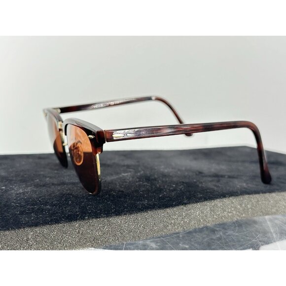 VINTAGE RAY-BAN CLUBMASTER W0366 WYAS TORTOISE BROWN FRAMES (C8-04) - Picture 7 of 16